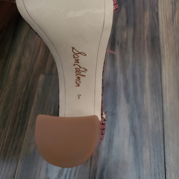 NEW Sam Edelman Yaro Cameo Pink Block Heel SandalS - Picture 8 of 8